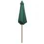 Regenschirm mit Holzstange 270x270 cm grün von vidaXL, Sonnenschirme - Ref: Foro24-42961, Preis: 66,61 €, Rabatt: %