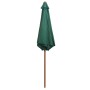Regenschirm mit Holzstange 270x270 cm grün von vidaXL, Sonnenschirme - Ref: Foro24-42961, Preis: 71,20 €, Rabatt: %