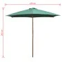 Umbrella with wooden pole 270x270 cm green by vidaXL, Umbrellas - Ref: Foro24-42961, Price: 69,65 €, Discount: %