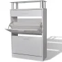Shoe cabinet with drawer and white glass top shelf by , Shoe racks and shoe organizers - Ref: Foro24-241244, Price: 109,21 €,...
