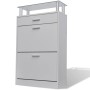 Schuhschrank mit Schublade und weißer Glasablage von , Schuhregale und Schuhorganisatoren - Ref: Foro24-241244, Preis: 111,83...