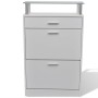 Shoe cabinet with drawer and white glass top shelf by , Shoe racks and shoe organizers - Ref: Foro24-241244, Price: 111,83 €,...