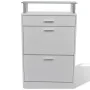 Shoe cabinet with drawer and white glass top shelf by , Shoe racks and shoe organizers - Ref: Foro24-241244, Price: 109,21 €,...