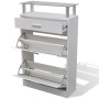 Schuhschrank mit Schublade und weißer Glasablage von , Schuhregale und Schuhorganisatoren - Ref: Foro24-241244, Preis: 111,83...