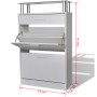 Schuhschrank mit Schublade und weißer Glasablage von , Schuhregale und Schuhorganisatoren - Ref: Foro24-241244, Preis: 111,83...