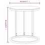 Beistelltisch aus schwarzem und goldenem Marmor aus gehärtetem Glas, 45 cm von , Seitentische - Ref: Foro24-331663, Preis: 46...