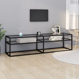 Transparent tempered glass TV cabinet 160x40x40.5 cm by , TV Furniture - Ref: Foro24-331718, Price: 114,44 €, Discount: %