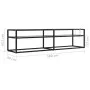 Mueble para TV vidrio templado transparente 160x40x40,5 cm de , Muebles TV - Ref: Foro24-331718, Precio: 114,44 €, Descuento: %