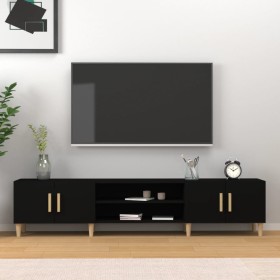 Schwarzer TV-Schrank aus Sperrholz, 180 x 31,5 x 40 cm von , TV-Möbel - Ref: Foro24-816257, Preis: 108,50 €, Rabatt: %