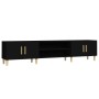 Schwarzer TV-Schrank aus Sperrholz, 180 x 31,5 x 40 cm von , TV-Möbel - Ref: Foro24-816257, Preis: 108,50 €, Rabatt: %