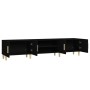 Mueble de TV madera contrachapada negro 180x31,5x40 cm de , Muebles TV - Ref: Foro24-816257, Precio: 109,05 €, Descuento: %