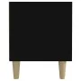 Black plywood TV cabinet 180x31.5x40 cm by , TV Furniture - Ref: Foro24-816257, Price: 106,41 €, Discount: %