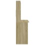 Schreibtisch aus Sonoma-Eichensperrholz mit Regalen, 102 x 45 x 148 cm von , Schreibtische - Ref: Foro24-823003, Preis: 80,74...