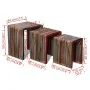 Juego de mesas apilables 3 unidades teca reciclada de colores de , Mesas auxiliares - Ref: Foro24-241717, Precio: 135,79 €, D...