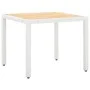 Juego de comedor de jardín 5 piezas ratán sintético blanco de , Conjuntos de jardín - Ref: Foro24-45998, Precio: 510,21 €, De...