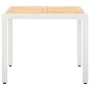 Juego de comedor de jardín 5 piezas ratán sintético blanco de , Conjuntos de jardín - Ref: Foro24-45998, Precio: 510,21 €, De...