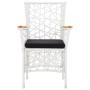 5-Piece White Synthetic Rattan Garden Dining Set by , Garden sets - Ref: Foro24-45998, Price: 510,21 €, Discount: %