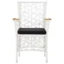 Juego de comedor de jardín 5 piezas ratán sintético blanco de , Conjuntos de jardín - Ref: Foro24-45998, Precio: 510,21 €, De...