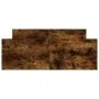 Bed frame with smoked oak headboard and footboard 120x190cm by , Beds and slatted bases - Ref: Foro24-3203779, Price: 114,03 ...