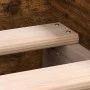 Bed frame with smoked oak headboard and footboard 120x190cm by , Beds and slatted bases - Ref: Foro24-3203779, Price: 114,03 ...