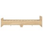 Bed frame with Sonoma oak headboard and footboard 135x190 cm by , Beds and slatted bases - Ref: Foro24-3203791, Price: 138,24...