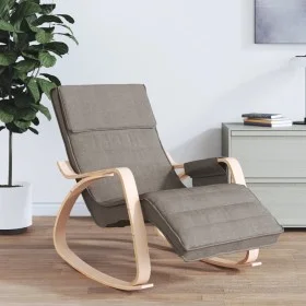 Silla mecedora de tela gris taupe de , Mecedoras - Ref: Foro24-351079, Precio: 139,56 €, Descuento: %