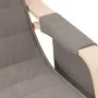 Silla mecedora de tela gris taupe de , Mecedoras - Ref: Foro24-351079, Precio: 139,45 €, Descuento: %