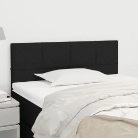 Black fabric headboard 90x5x78/88 cm by , Headboards and footboards - Ref: Foro24-346020, Price: 35,13 €, Discount: %