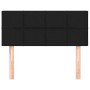 Kopfteil aus schwarzem Stoff, 90 x 5 x 78/88 cm von , Kopf- und Fußteile - Ref: Foro24-346020, Preis: 31,73 €, Rabatt: %