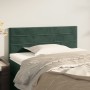 Kopfteil aus dunkelgrünem Samt, 90 x 5 x 78/88 cm von , Kopf- und Fußteile - Ref: Foro24-346127, Preis: 42,16 €, Rabatt: %