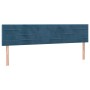 Kopfteile 2 Einheiten aus dunkelblauem Samt 90x5x78/88 cm von , Kopf- und Fußteile - Ref: Foro24-346184, Preis: 57,46 €, Raba...