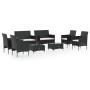 8-piece garden furniture set and black synthetic rattan cushions by , Garden sets - Ref: Foro24-3095955, Price: 516,28 €, Dis...