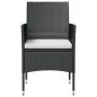 Set de muebles de jardín 8 pzas y cojines ratán sintético negro de , Conjuntos de jardín - Ref: Foro24-3095955, Precio: 508,1...