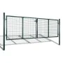 Puerta de valla de acero verde 306x150 cm de vidaXL, Puertas de jardín - Ref: Foro24-42979, Precio: 268,70 €, Descuento: %