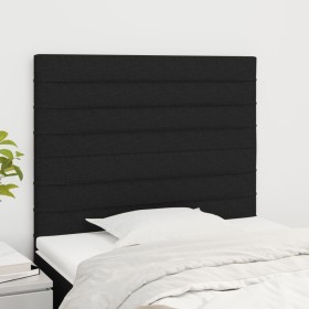 Kopfteile 2 Einheiten aus schwarzem Stoff 100x5x78/88 cm von , Kopf- und Fußteile - Ref: Foro24-3116464, Preis: 60,55 €, Raba...