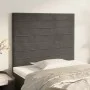 Headboards 2 units of dark gray velvet 90x5x78/88 cm by , Headboards and footboards - Ref: Foro24-3116509, Price: 46,49 €, Di...