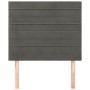 Kopfteile 2 Einheiten aus dunkelgrauem Samt 90x5x78/88 cm von , Kopf- und Fußteile - Ref: Foro24-3116509, Preis: 47,24 €, Rab...