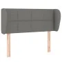 Kopfteil aus dunkelgrauem Stoff, 93 x 23 x 78/88 cm von , Kopf- und Fußteile - Ref: Foro24-3117127, Preis: 54,58 €, Rabatt: %