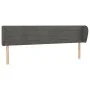Kopfteil aus dunkelgrauem Samt, 183 x 23 x 78/88 cm von , Kopf- und Fußteile - Ref: Foro24-3117345, Preis: 59,02 €, Rabatt: %