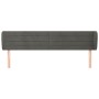 Kopfteil aus dunkelgrauem Samt, 183 x 23 x 78/88 cm von , Kopf- und Fußteile - Ref: Foro24-3117345, Preis: 59,53 €, Rabatt: %