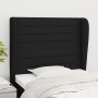 Kopfteil mit Ohren aus schwarzem Stoff, 93 x 23 x 118/128 cm von , Kopf- und Fußteile - Ref: Foro24-3118080, Preis: 78,36 €, ...