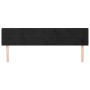 Kopfteil aus schwarzem Samt, 183 x 16 x 78/88 cm von , Kopf- und Fußteile - Ref: Foro24-3118970, Preis: 73,04 €, Rabatt: %