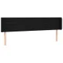 Cabecero de tela negro 183x16x78/88 cm de , Cabeceros y pies de cama - Ref: Foro24-3118924, Precio: 66,80 €, Descuento: %