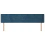 Dunkelblaues Samtkopfteil 183x16x78/88 cm von , Kopf- und Fußteile - Ref: Foro24-3118972, Preis: 67,53 €, Rabatt: %