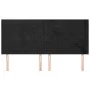 Headboard with black velvet ears 183x16x118/128 cm by , Headboards and footboards - Ref: Foro24-3119782, Price: 122,60 €, Dis...