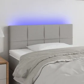 Kopfteil mit LED-Leuchten aus hellgrauem Stoff 80x5x78/88 cm von , Kopf- und Fußteile - Ref: Foro24-3121586, Preis: 45,22 €, ...