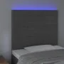 Kopfteil mit LED-Leuchten, dunkelgrauer Samt, 90 x 5 x 118/128 cm von , Kopf- und Fußteile - Ref: Foro24-3122601, Preis: 53,4...