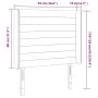 Kopfteil aus schwarzem Stoff mit LED 93x16x118/128 cm von , Kopf- und Fußteile - Ref: Foro24-3124172, Preis: 88,48 €, Rabatt: %