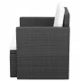 Gartenstühle mit schwarzen synthetischen Rattankissen von vidaXL, Gartenstühle - Ref: Foro24-42669, Preis: 107,74 €, Rabatt: %