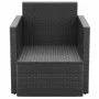 Gartenstühle mit schwarzen synthetischen Rattankissen von vidaXL, Gartenstühle - Ref: Foro24-42669, Preis: 107,74 €, Rabatt: %